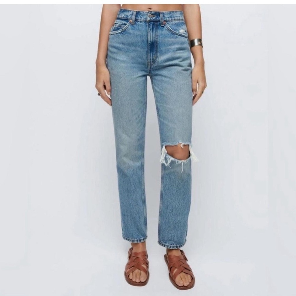 Re/Done 90’s High Rise Ankle Crop Jeans